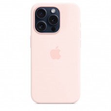 Чехол iPhone 15 Pro Max Silicone Case "MagSafe" Розовый