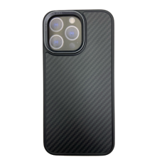 Накладка задняя iPhone 15 Pro/Pro Max под карбон с MagSafe Черный