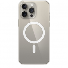 Накладка задняя iPhone 15 Pro/Pro Max c подставкой MagSafe Hoco Прозрачный матовый