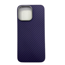 Накладка задняя iPhone 15/15 Pro/15 Pro Max под карбон KZ-DOO Фиолетовый