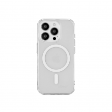 Чехол iPhone 15 Pro iLex MagSafe Прозрачный Белый