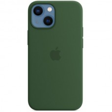 Чехол iPhone 15 Silicone Case "MagSafe" темно-зелёный