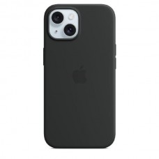 Чехол iPhone 15 Silicone Case "MagSafe" Черный