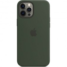 Чехол iPhone 15 Pro Silicone Case "MagSafe" Темно-зеленый