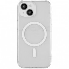 Накладка задняя iPhone 15 Plus прозрачная с MagSafe
