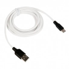 USB кабель Type-C (Hoco) 3A силиконовый супер 2м X21 Plus белый 