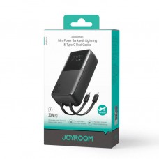 Внешний АКБ JoyRoom (USB/Type-C выход /+кабель Lightining/Type-C) 30W (20000mAh)(JR-PBC07) Black