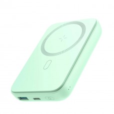 Внешний АКБ JoyRoom (USB выход/Type-C/магнитная беспроводная) 20W (10000mAh)(JR-W020) Green