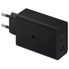 СЗУ с 2 Type-C выходами 65W + USB выход (Samsung)(EP-T6530) Black