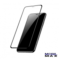 Защитное стекло iPhone XR/11 (6D) черная рамка (Anti-Static-Glass) техпакет
