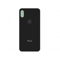 Заднее стекло корпуса на iPhone X (цвет - Black)