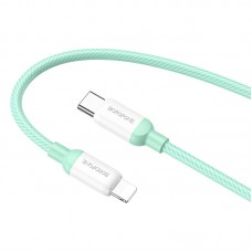 USB Lightining Cable (Borofone) 2.4А на Type-C 20W 1м (зеленый) BX68