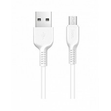USB кабель Micro USB (Hoco) 2.0A круглый 3м Х20 Flash (белый)