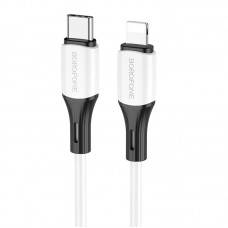 USB Lightining Cable (Borofone) 3А силиконовый на Type-C 20W 1м BX79