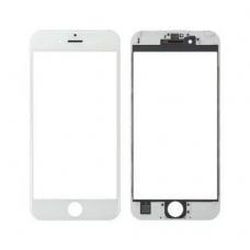 Стекло+Рамка для iPhone 8+ (белый)