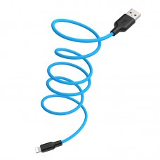 Кабель-USB micro-USB Hoco X21Plus (2,4А, 1м, голубой)