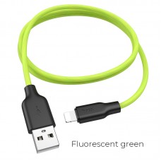 Кабель-USB micro-USB Hoco X21Plus (2,4А, 1м, зелёный)
