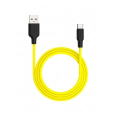 Кабель-USB micro-USB Hoco X21Plus (2,4А, 1м, жёлтый)