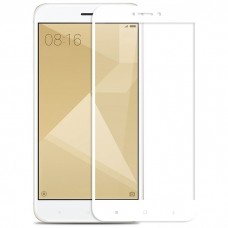Защитное стекло Xiaomi Mi Max 3 (2,5D) белая рамка (ударопрочное)