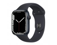 Apple Watch S7 45mm Корпус из алюминия цвета «тёмная ночь» • Спортивный ремешок