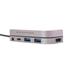 USB-HUB Baseus 6in1: 2xUSB, Type-C, Micro SD, 4K HDMI, 3,5mm CAHUB-CWJOG