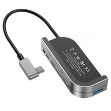 USB-HUB Baseus 6in1: USB3.0, Type-C, SD, MicroSD, 4K HDMI, Audio 3,5mm CAHUB-WJOG