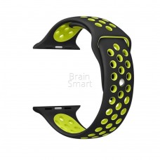 Ремешок для Apple Watch 38/40mm Sport Band Nike+ (чёрно-зелёный)