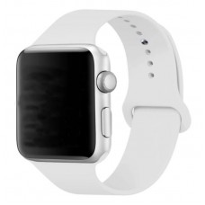 Ремешок для Apple Watch 38/40mm белый силиконовый (размер M)