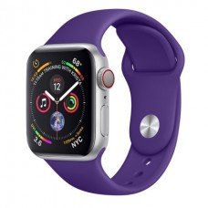 Ремешок для Apple Watch 38/40mm фиолетовый силиконовый (размер S) 