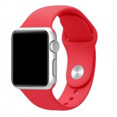 Ремешок для Apple Watch 38/40mm красный силиконовый (размер S) 