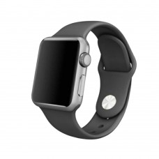 Ремешок для Apple Watch 38/40mm серый силиконовый (размер М)