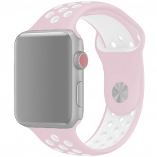 Ремешок для Apple Watch 42/44mm Sport Band Nike+ розовый/белый