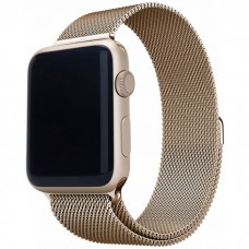 Ремешок для Apple Watch 42mm Миланский золотистый на магнитной застежке