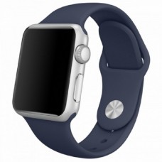 Ремешок для Apple Watch 42/44mm (размер M) силиконовый синий
