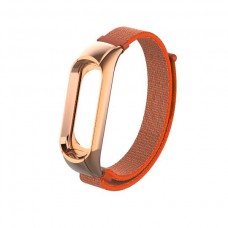 Ремешок к фитнес-браслету Xiaomi Mi Band 2 нейлон, оранжевый