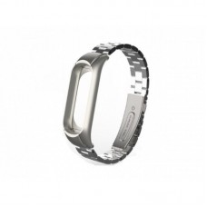 Ремешок к фитнес-браслету Xiaomi Mi Band 4 серебро блочный