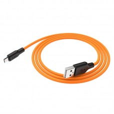 Кабель-USB micro-USB Hoco X21Plus (2,4А, 2м, оранжевый)