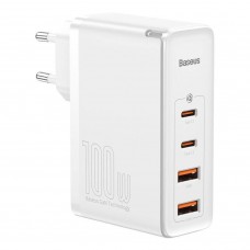 СЗУ с выходом Type-C(2)/USB(2) QC3.0 100W GaN2 Pro (Baseus)(CCGAN2P-L02) White