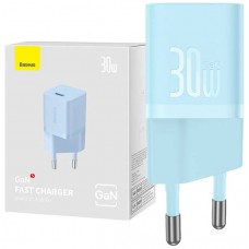 СЗУ с выходом Type-C QC3.0 (mini) 30W GaN5 (Baseus)(CCGN0603) Blue