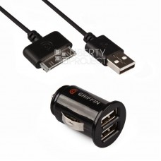 АЗУ 2в1 с 2 USB выходами Griffin + USB-кабель 