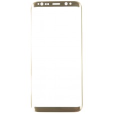 Samsung G950F Galaxy S8 Защитное стекло (3D)(золотая рамка)